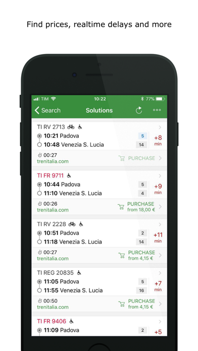 Train Timetables in Italy screenshot 2