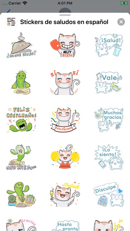 Stickers de saludos en español screenshot-3