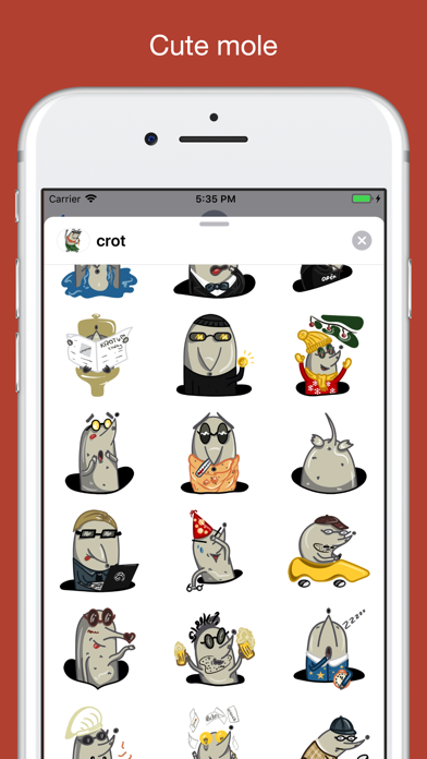 Mole Emoji & Stickers screenshot 2