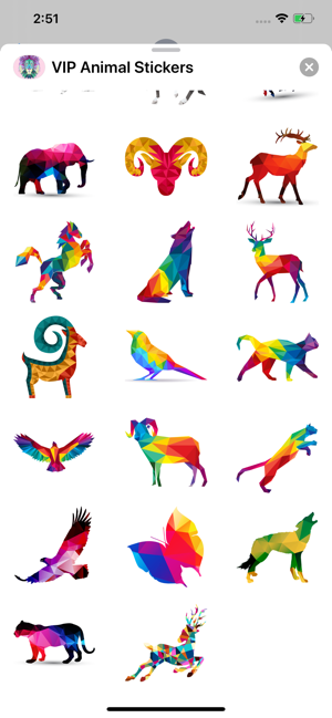 Polygonal Animal Stickers(圖4)-速報App