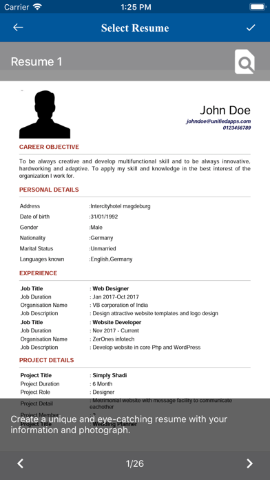 Resume Builder - CV makers screenshot 4