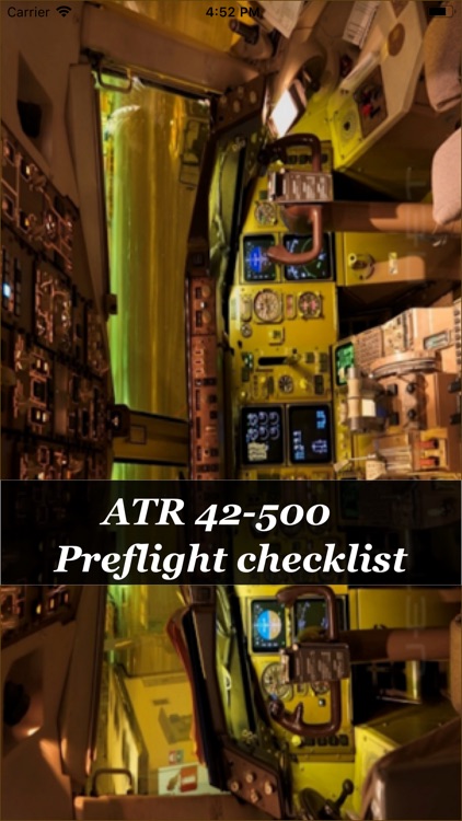 Preflight checklist ATR 42-500