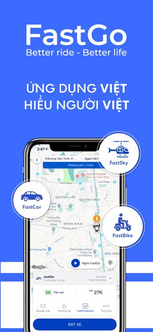 FastGo.mobi - App đặt xe