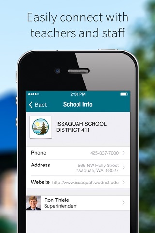 Issaquah School District screenshot 2
