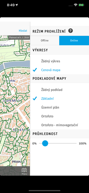 mapa prahy offline Cenová mapa Prahy on the App Store