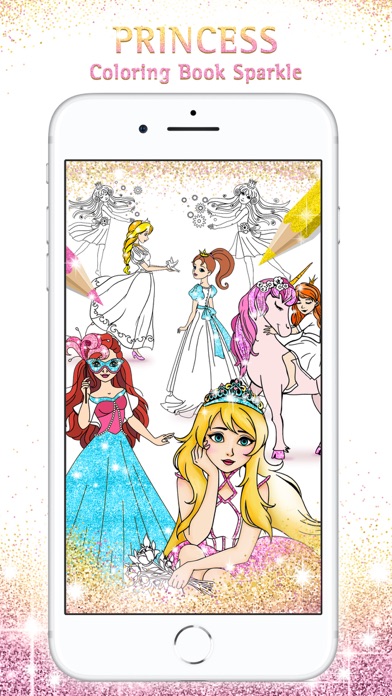 How to cancel & delete Princess Coloring Book Sparkle from iphone & ipad 1