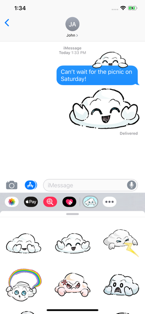Oliver Cast The Cloud Stickers(圖5)-速報App