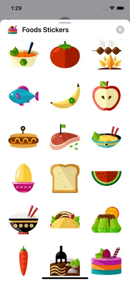 Game screenshot Foods Stickers mod apk