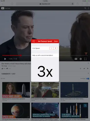 Snímek obrazovky 2 Acelerar el Video - Playbex iphone