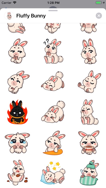 Fluffy Bunny Sticker Pack