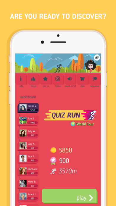 Quiz Run World Tour screenshot 1