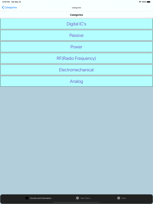 ‎Electronics Circuit Calculator Screenshot