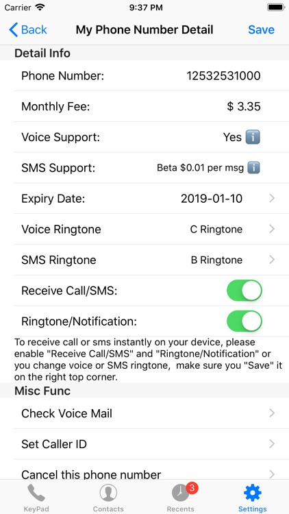 TalkTT-Call,SMS & Phone Number screenshot-4