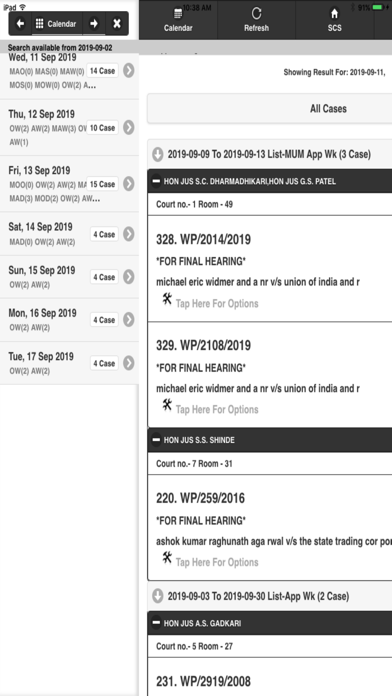 SCS - High Court Causelist screenshot 4