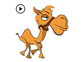 Animated Funny Camel Sticker