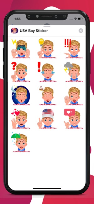 USA Boy Sticker(圖1)-速報App