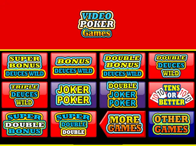 Captura 6 Video Poker Games iphone
