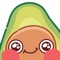 Cute Avocado fella add new emotions to your messages