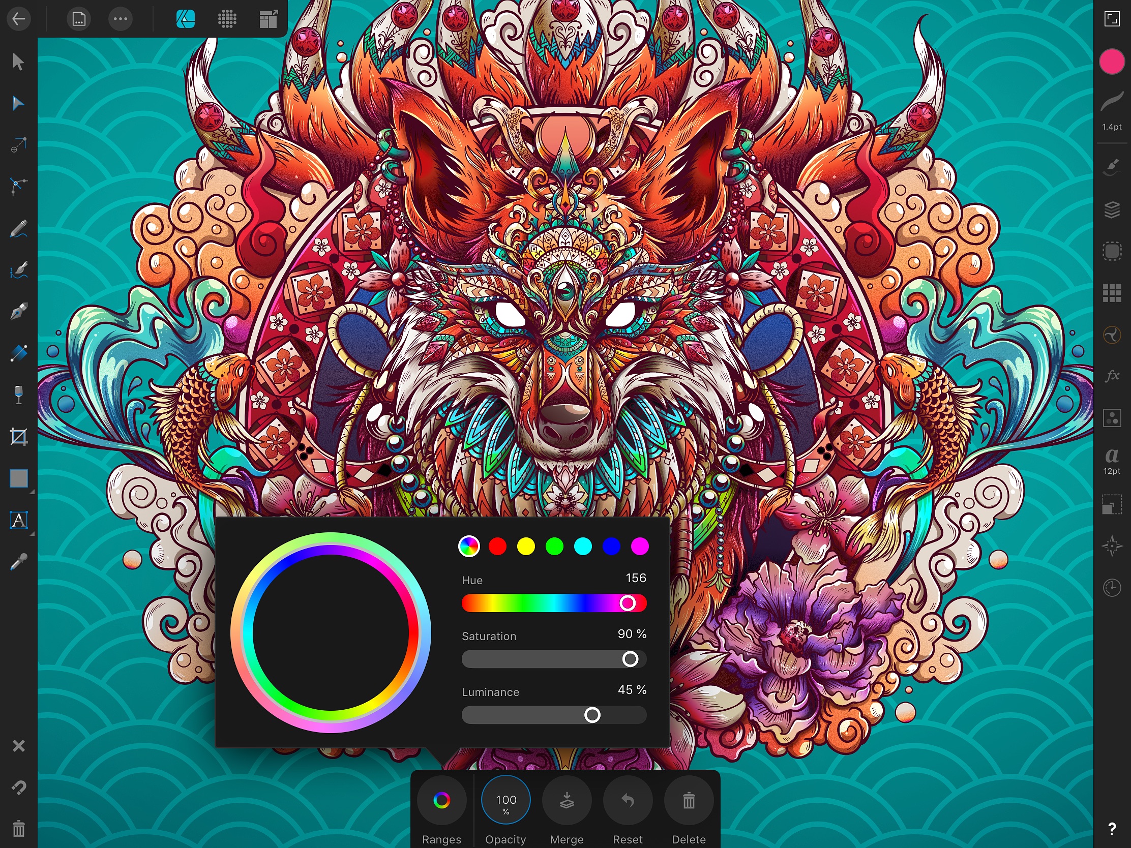Screenshot do app Affinity Designer