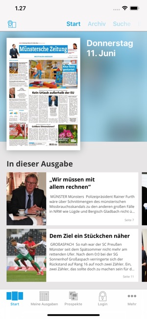 Mz Epaper Munstersche Zeitung Im App Store
