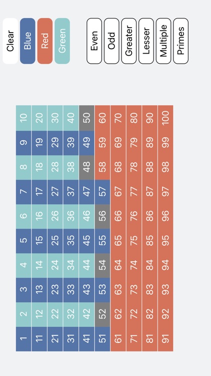 Natural Maths 100 Square