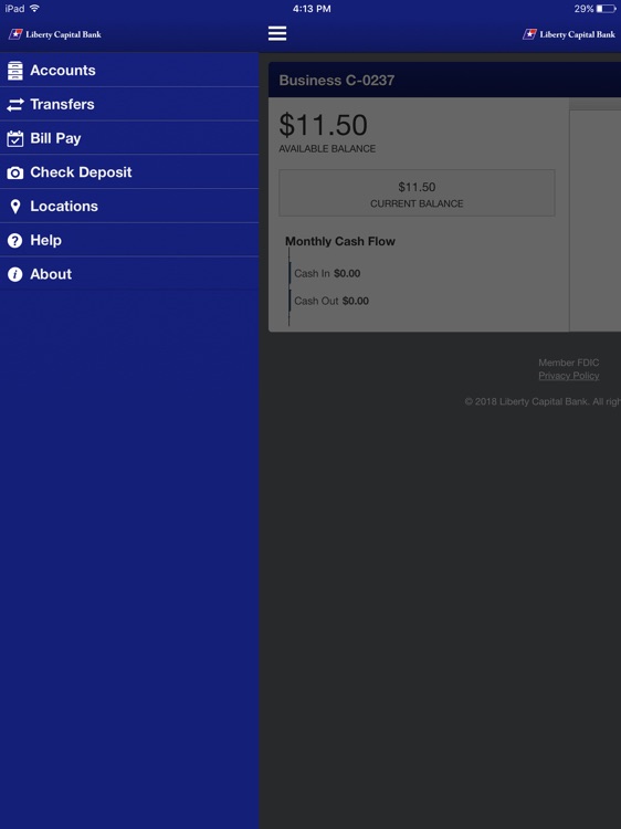 Liberty Capital Bank for iPad
