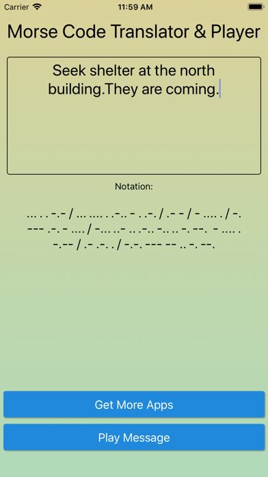 Morse Code Translator Player screenshot 3