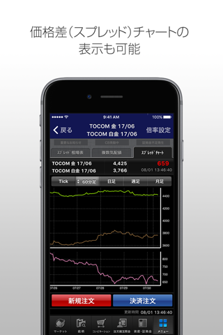 iSPEED CX - 楽天証券の国内商品先物専用取引アプリ screenshot 4