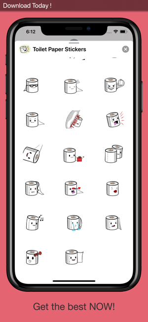 Toilet Paper Stickers Pro(圖2)-速報App