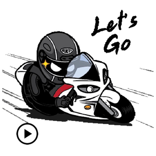Animated Motorcycle Rider icon