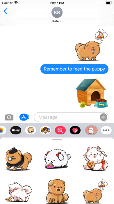 Small Pomeranian Stickers screenshot 1