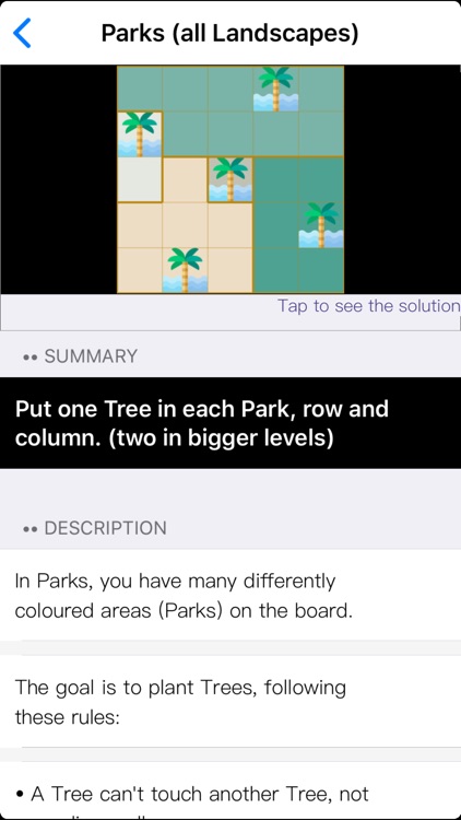 Parks Landscapes - Logic Game