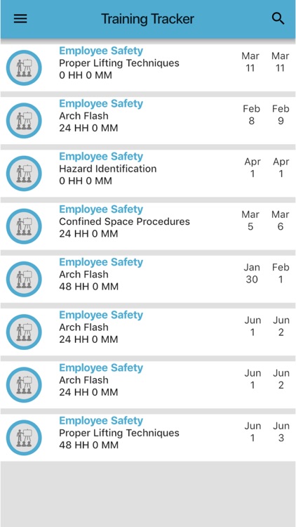 Safety Hive Training Tracker