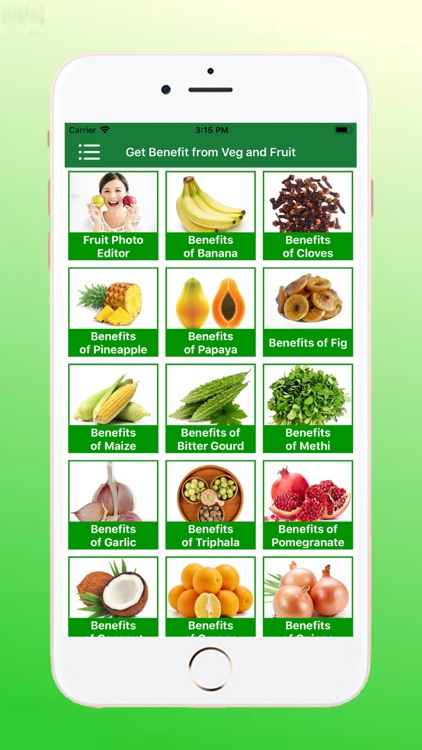 Get Benefit from Veg and Fruit