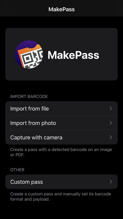 MakePass: Barcode to Wallet