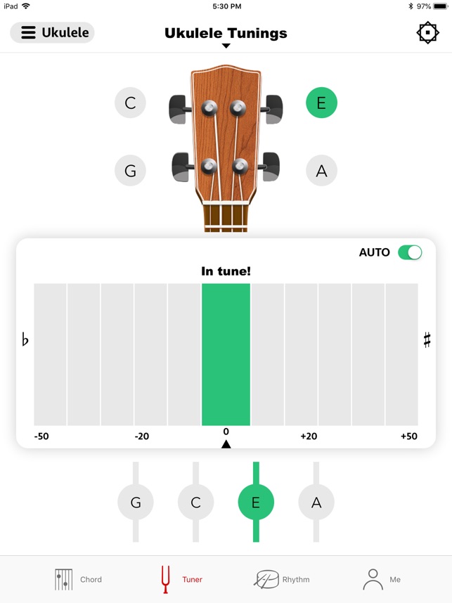 on Guitar the App - tuning app gstrings Store