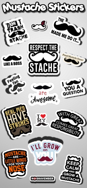 Moustache - Mustache Stickers(圖1)-速報App