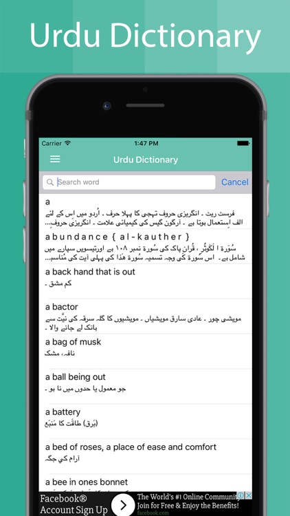 Urdu Dictionary Offline