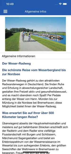 Offizielle Weser-Radweg-App(圖2)-速報App