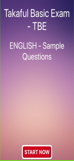 TBE Takaful Exam - English