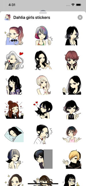 Dahlia girls stickers(圖3)-速報App