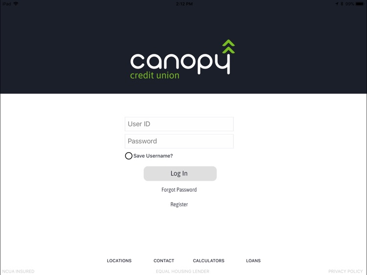 Canopy Credit Union for iPad
