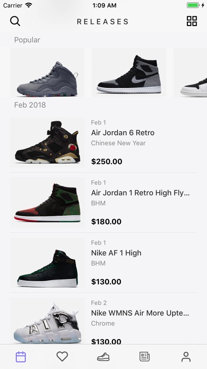 Sneaker Crush - Release Dates