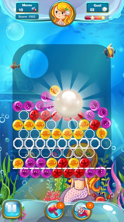 Mermaid Pearl - Match 3 screenshot-4