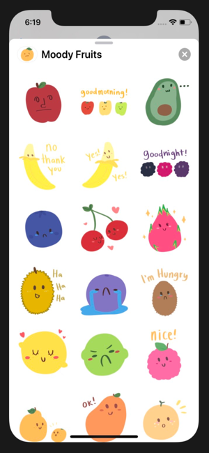 Moody Fruits Stickers(圖2)-速報App