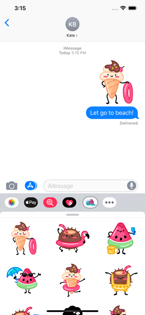 Beach Emoji Stickers