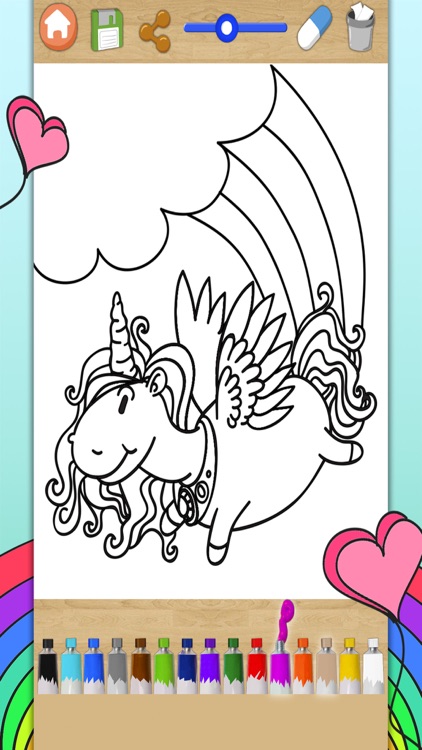 Unicorns Coloring Book screenshot-4