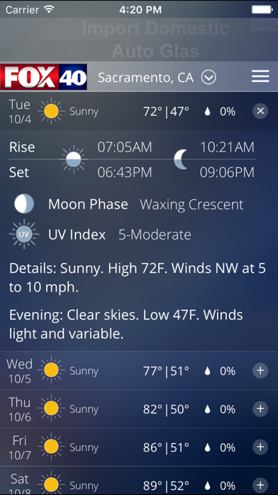 FOX 40 Sacramento Weather screenshot 3