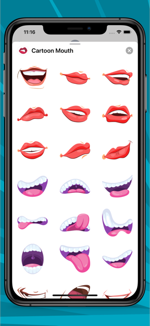 Cartoon Mouth Stickers(圖2)-速報App