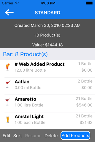 Bar Patrol Inventory App screenshot 2